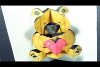 How To Make A Teddy Bear: Pop-Up Card | Free Template inside Teddy Bear Pop Up Card Template Free