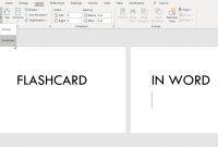 How To Make Flashcards On Word in Word Cue Card Template