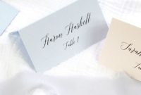 How To Print Place Cards throughout Place Card Template 6 Per Sheet