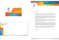 Hvac Business Card & Letterhead Template Design regarding Hvac Business Card Template