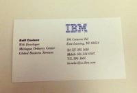 Ibm Business Card Template Awesome Ibm Business Card pertaining to Ibm Business Card Template