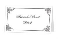 Instant Download Print At Home Place Cards Template within Paper Source Templates Place Cards