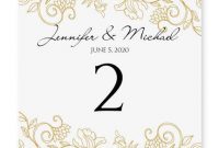 Instant Download – Wedding Table Number Card Template in Table Number Cards Template