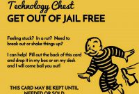 Instructional Technology "get Out Of Jail Free" Card  How intended for Get Out Of Jail Free Card Template