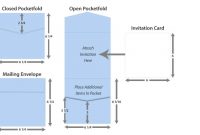 Invitation Card Size For Pocketfold Invitations | Pocketfold intended for Wedding Card Size Template