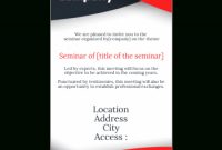 Invitation To A Seminar Template – Printable Card inside Seminar Invitation Card Template