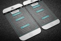Iphone 6(Transparent) Business Card Free Template – Uxfree within Iphone Business Card Template