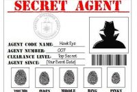 Items Similar To Secret Agent, Spy, Detective, Cia Printable intended for Spy Id Card Template