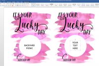 It's Your Lucky Day! Free Diy Scratch Off Cards – The Crazy pertaining to Scratch Off Card Templates