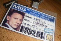 James Bond 007 Party Secret Agent Spy Mi6 Id Card Badge | Id pertaining to Mi6 Id Card Template