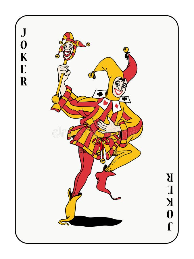 Joker. Playing Card With Red And Golden Costume , #aff regarding Joker Card Template