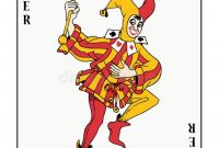 Joker. Playing Card With Red And Golden Costume , #aff with regard to Joker Card Template