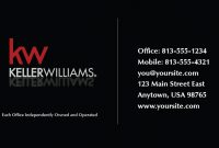 Keller Williams Business Card Templates | Full Color intended for Keller Williams Business Card Templates