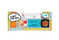 Kids Club Gift Certificate Template Design in Gift Card Template Illustrator