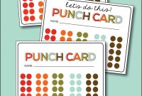 Kids Printable Punch Cards within Free Printable Punch Card Template