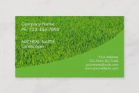 Landscaping Lawn Care Gardener Business Card in Gardening Business Cards Templates
