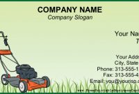 Lawnmower Business Card | Lawn Care Business Cards, Lawn with Lawn Care Business Cards Templates Free