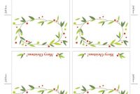 Lemon Squeezy: Day 12: Place Cards | Christmas Cards Free within Table Name Card Template