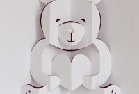 Lovely Bear Valentine Popup Card | Pop Up Valentine Cards for Teddy Bear Pop Up Card Template Free