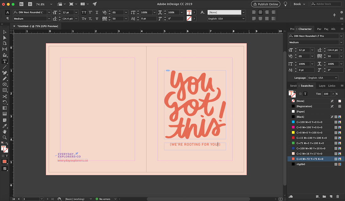 Make It, Sell It: Greeting Cards In Adobe Indesign | Create for Birthday Card Indesign Template