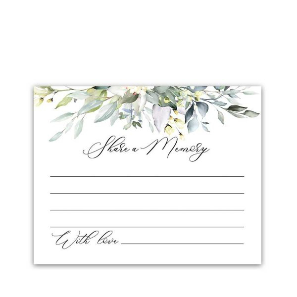 Memorial Share A Memory Card Template Printable File with In Memory Cards Templates