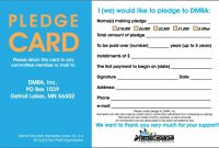 Mhluzi Building Pledge | Pledge, Card Templates Printable in Donation Cards Template