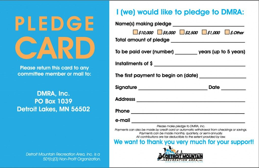 Mhluzi Building Pledge | Pledge, Card Templates Printable throughout Fundraising Pledge Card Template