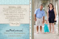 Mick Luvin Photography | Referral Card Template with Photography Referral Card Templates