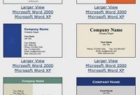 Microsoft Business Card Templates with regard to Blank Business Card Template Microsoft Word