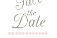 Minimalist Save The Date Card Template Online. | Save The within Save The Date Cards Templates