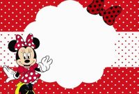 Minnie Mouse Printable Party Invitation Template For Girls regarding Minnie Mouse Card Templates