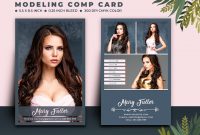 Modeling Comp Card Template – Mj Digital Artwork for Comp Card Template Psd