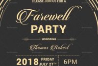 Modern Farewell Party Invitation Template | Party Invite intended for Farewell Invitation Card Template