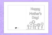 Mother's Day And Mother Figures Card Templates regarding Mothers Day Card Templates
