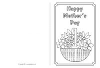 Mother's Day Card Colouring Templates (Sb4359) – Sparklebox throughout Mothers Day Card Templates