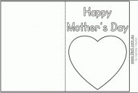 Mothers Day Cards Templates | Mothers Day Card Template within Mothers Day Card Templates