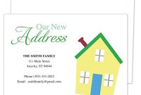 Moving Announcements : Onward Moving Announcement Card within Moving Home Cards Template