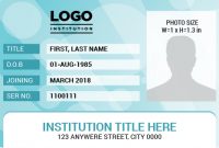 Ms Word Photo Id Badge Templates For All Professionals pertaining to Teacher Id Card Template