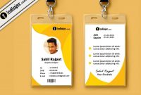 Multipurpose Corporate Office Id Card Free Psd Template with Company Id Card Design Template