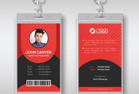 Multipurpose Red Id Card Design Template | Graphic Design with regard to Media Id Card Templates
