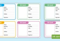 New Starter Id Card Template (Teacher Made) for Id Card Template For Kids