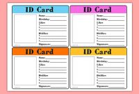 New Starter Id Card Template (Teacher Made) with regard to Id Card Template For Kids