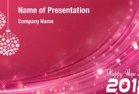 New Year 2018 Greeting Powerpoint Template Backgrounds intended for Greeting Card Template Powerpoint