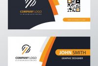 Orange Elegant Corporate Business Card Psd | Business Cards with Advertising Card Template