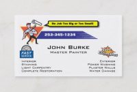 Painter Painting Contractor Business Card | Zazzle for Plastering Business Cards Templates