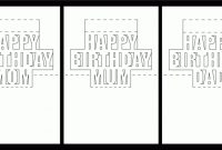 Parent Pop-Up Inserts & Making Metallics Feminine | Pop Up for Happy Birthday Pop Up Card Free Template