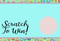 Pastel Scratch Off Card- Free Printable within Scratch Off Card Templates