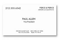 Paul Allen's Card | Free Business Card Templates, Business inside Paul Allen Business Card Template