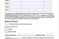 Payment Plan Agreement Template – 12+ Free Word, Pdf inside Credit Card Payment Plan Template