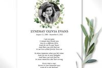 Personalized Memorial & Sympathy Card Digital Printable Template with Sympathy Card Template